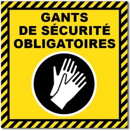 gants sécurité jaune