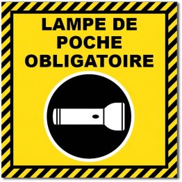 lampe de poche jaune
