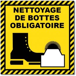 nettoyage de botte jaune